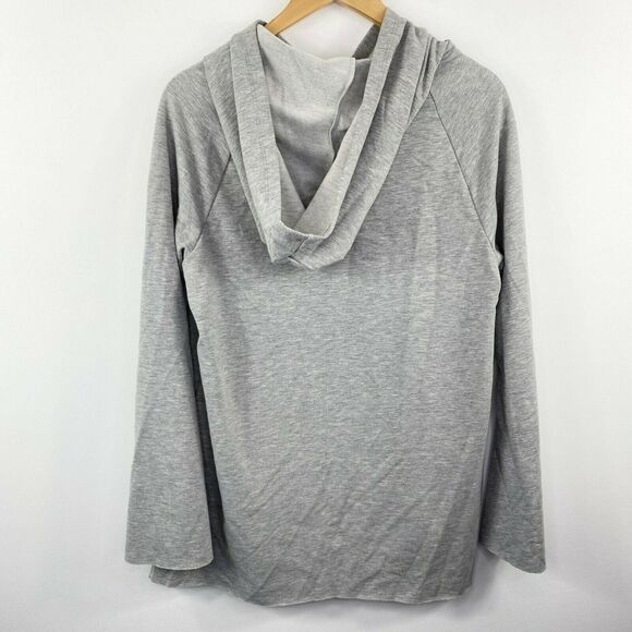 Project Social T Grey Cut Out Long Sleeve Pullover Hoodie Women's Size Small S - Picture 5 of 5